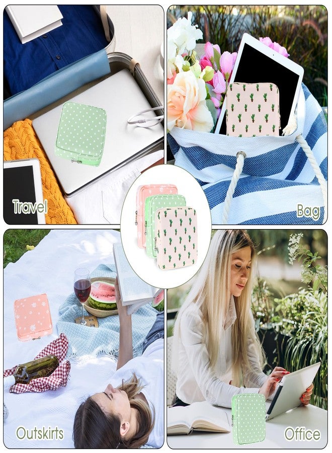 Jeffdad حقيبة تخزين فوط صحية من جيفداد، 3 قطع، حقائب فوط صحية قابلة لإعادة الاستخدام، حقائب فوط صحية نسائية، حقائب منتجات نسائية، حقيبة أدوات الدورة الشهرية (النوع الثاني) - Image 5